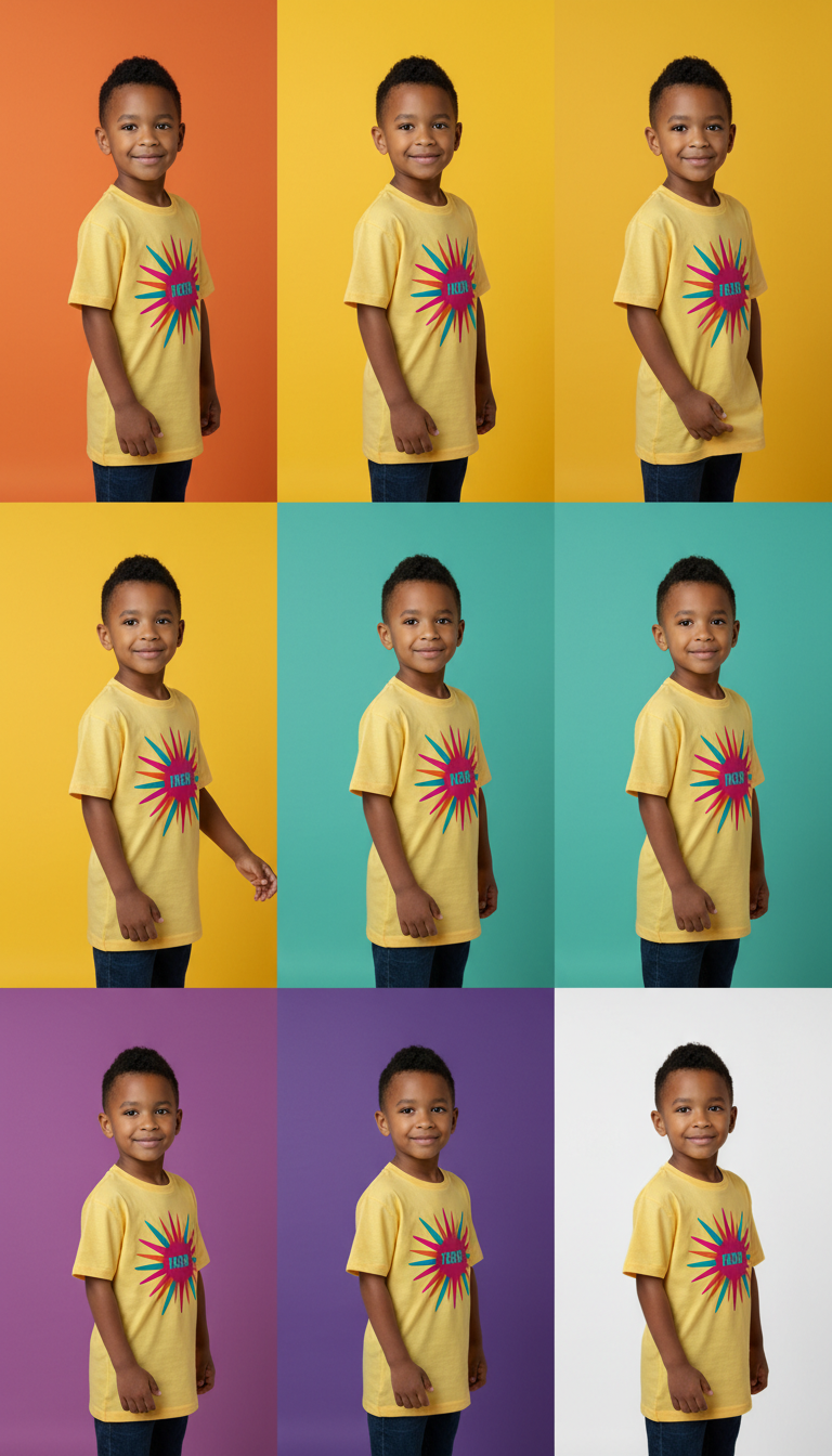 Yellow Starburst Graphic Tee
